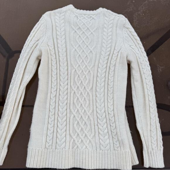 American Eagle Outfitter's Women's Medium Cream Cotton Blend Sweater Size M - Picture 2 of 6